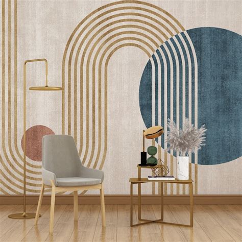 Contemporary Peel And Stick Wallpaper Etsy