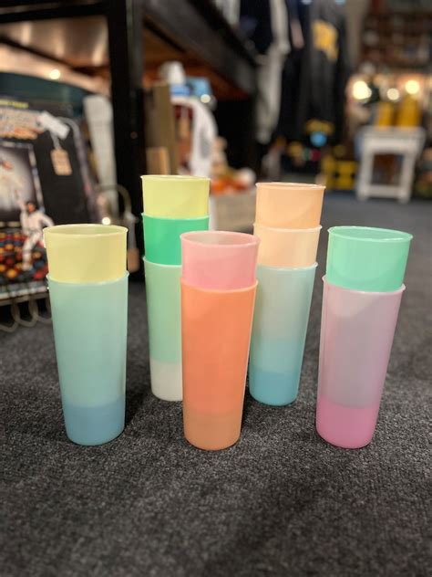 Vintage Pastel Tupperware Tumblers Oz Set Of Etsy