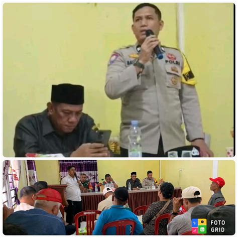 Tim Polsek Mandau Sosialisasi Pemilu Damai Sambangi Warga Bumbung