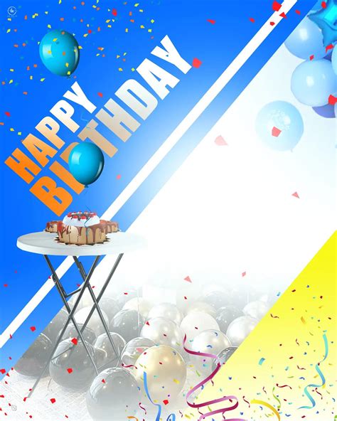 Happy Birthday Editing Background