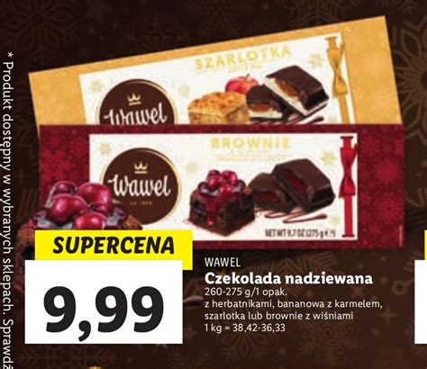 Promocja Wawel Czekolada Nadziewana 260 275g 1 Opak Z Herbatnikami