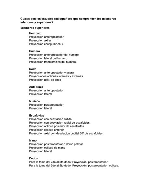 Conceptualizaci N Anat Mica Cuales Son Los Estudios Radiograficos Que