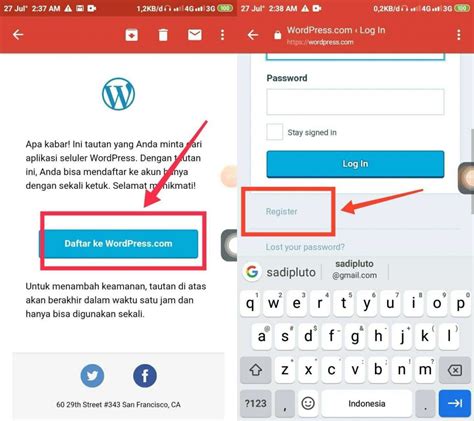 Cara Membuat Akun Blog Wordpress Di Android Inwepo