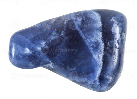 Pebble From Blue Dumortierite Natural Mineral Gem 20344937 Stock Photo