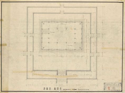 The floor plan of Geunjeongjeon hall in Gyeongbokgung palace 景福宮 勤政殿