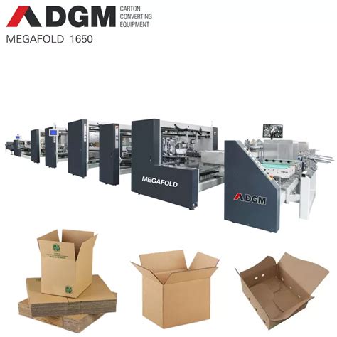 Dgm Automatic Corrugated Folding Carton Box Crash Lock Bottom Gluing