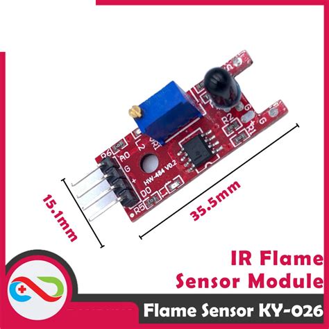 Jual FLAME SENSOR MODULE KY 026 FIRE DETECTION SENSOR MODULE ARDUINO