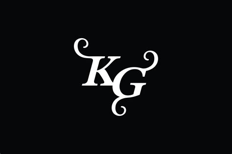 Monogram Kg Logo V Gr Fico Por Greenlines Studios Creative Fabrica