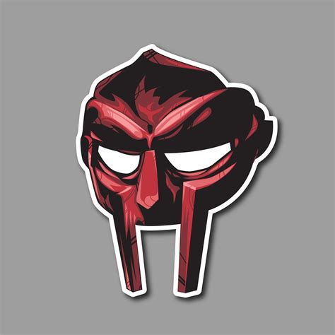 MF DOOM Mask Sticker 4 Pack Etsy