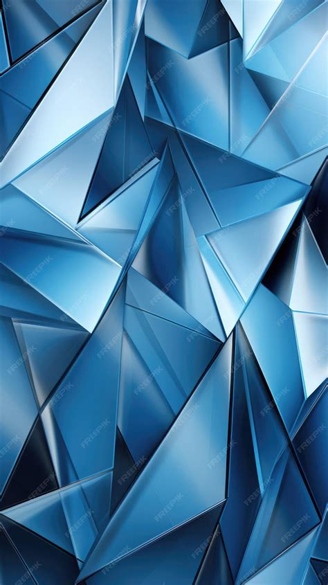 Premium Photo Blue And White Metallic Background