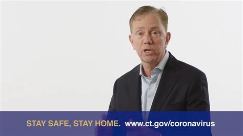 Governor Ned Lamont Stay Safe Stay Home PSA YouTube