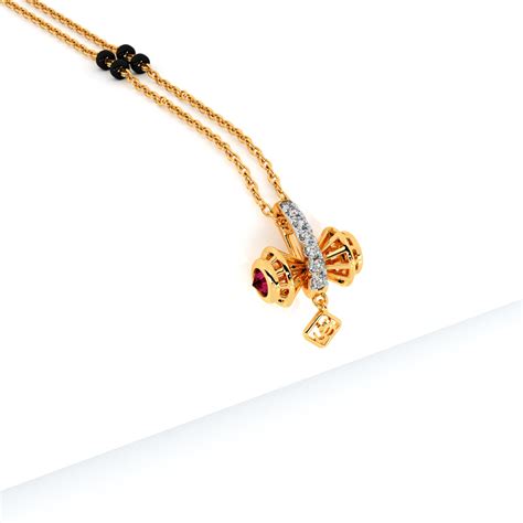 Buy Shivalini Diamond Gemstone Mangalsutra Online Caratlane