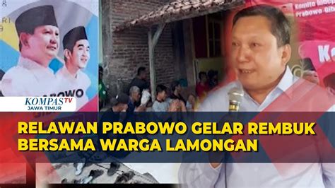 Masif Sosialisasikan Visi Misi Prabowo Gibran Relawan Gelar Rembuk