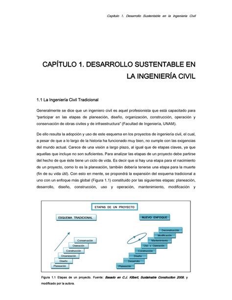 Ingeniería Civil Desarrollo Sustentable Estructura Y Desarrollo De