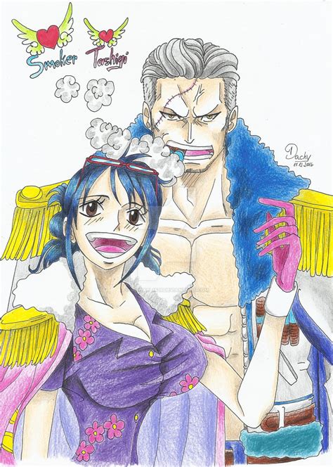 ONE PIECE - Smoker and Tashigi by Michael1525 on DeviantArt