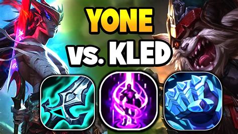 YONE VS KLED TOP LANE MATCHUP GAMEPLAY YouTube