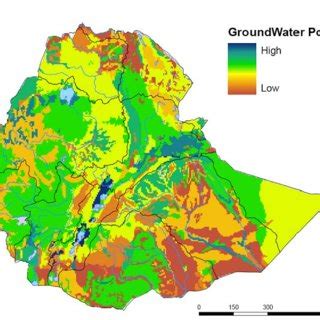 Groundwater Potential In The Ethiopian Zones Zone And Ground