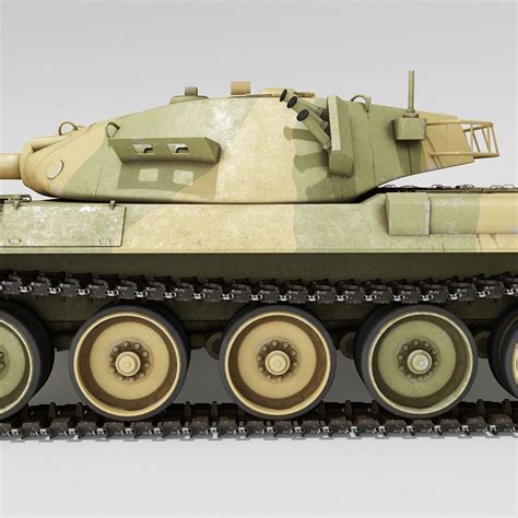 Type 74 Japan Tank 3d Model 199 3ds Max Obj C4d Ma Free3d