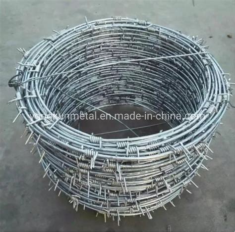 Kg Kg Per Roll Electric Hot Dipped Galvanized Barbed Steel Wire Barbed Wire And Galvanized