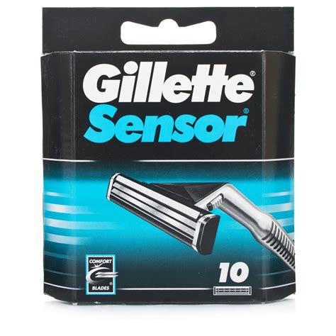 Gillette Sensor Razor Blades 10 Shaving Chemist Direct