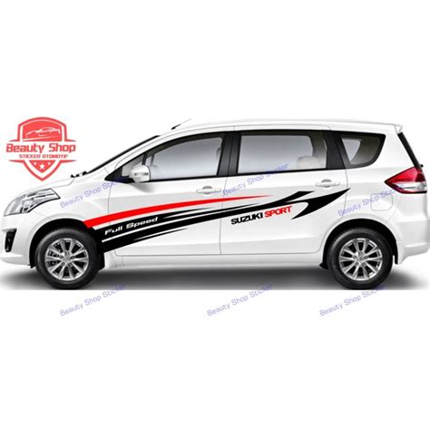 Stiker Mobil Suzuki Ertiga Sticker Mobil Baleno Sport X Over Ignis List