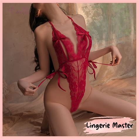 Jual Lingerie Master L Lingerie Sexy Jumpsui V Neck Seksi