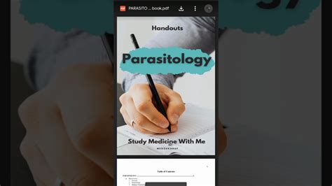 Parasitology Handouts Pdf Guide Parasitology Youtube