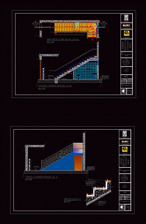 Stair Detail In Dwg 316 Mb Cad Library