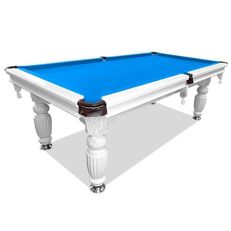 Great Value 8ft Slate Billiards Table Blue Felt