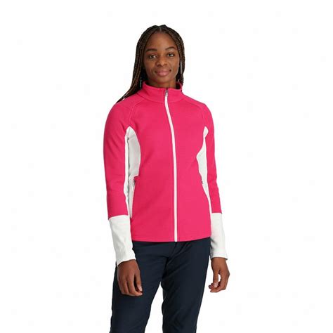 Spyder Sweaters Womens Bandita Full Zip Pink Kenneth Argenta