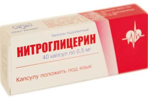Нитроглицерин: от чего помогает, инструкция по применению