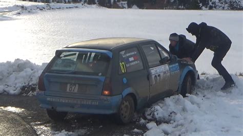 Rallye Hivernal Du D Voluy Day Crashs And Big Show Youtube