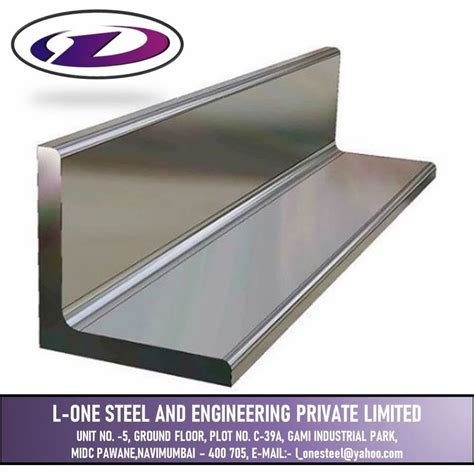 Stainless Steel L Shape Angle For Industrial Material Grade 304L At