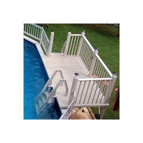 Vinyl Works X Resin Pool Deck Model Rd Taupe Pool Deck Above