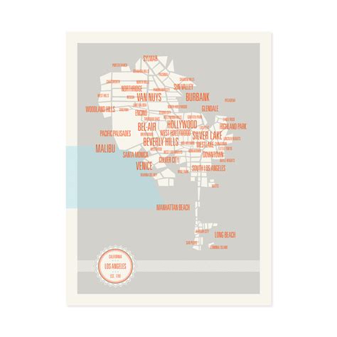 Los Angeles Neighborhoods Map - These are Things - Touch of Modern