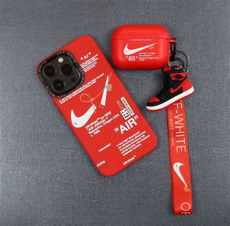 Nike Off White Full Set Case Sneaker Keychain Lanyard For Iphone X