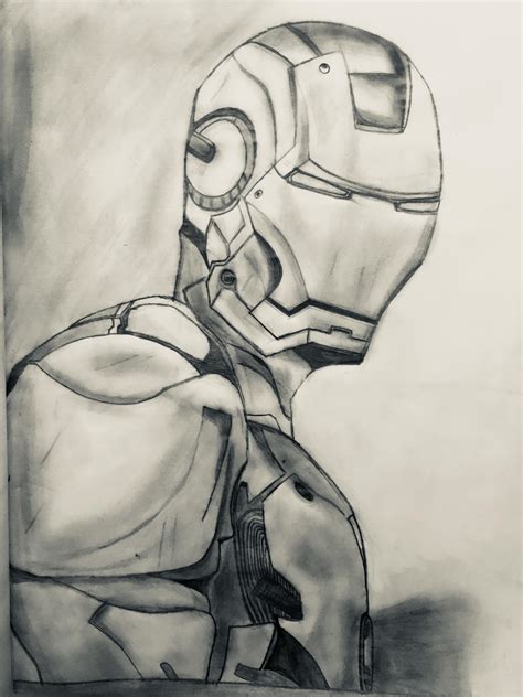 Iron Man Pencil Drawings