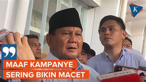 Usai Gelar Kampanye Terakhir Prabowo Sampaikan Permintaan Maaf