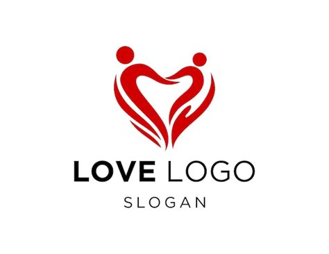love logo design premium vector