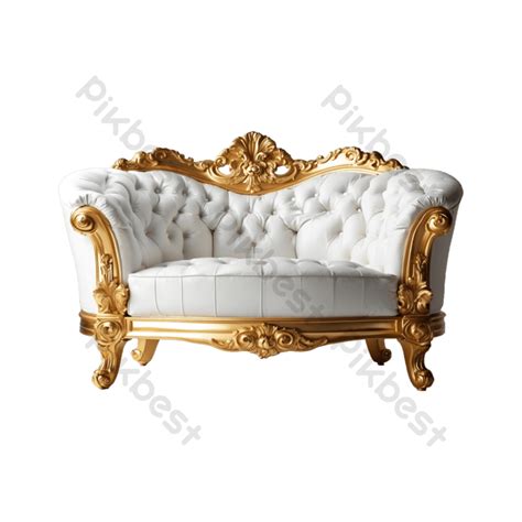 Luxury Golden With White Modern Sofa Png Png Images Png Free Download