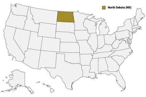 North Dakota Counties Map | Mappr