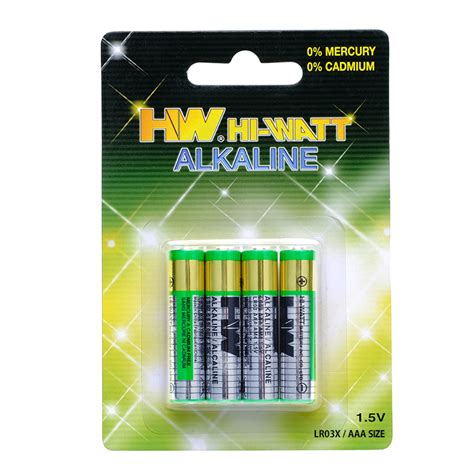 HW BRAND ALKALINE BATTERY LR03 AAA SIZETiger Head Batteries 555