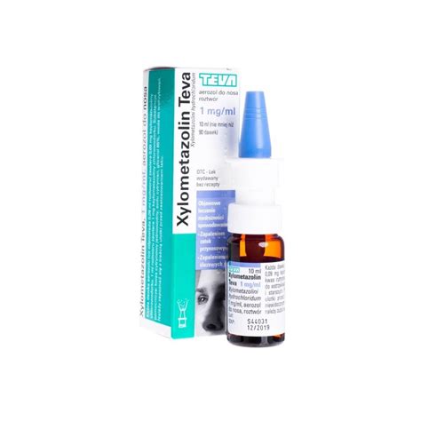 Xylometazolin Teva 1 mg ml aerozol do nosa roztwór 1 butelka 10 ml