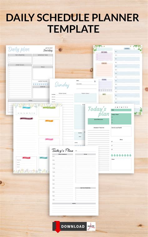 Daily Time Table Chart Templates Artofit