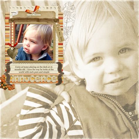 Innocence Layout Scrapbook Scrapbook Page Layouts Scrapbook Paper