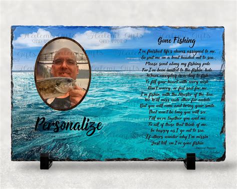 Gone Fishing Ocean Memorial Design Only Digital Download Etsy