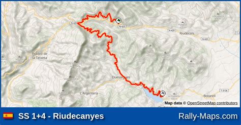 Mapa Harmonogram Profil Elewacji OS 1 4 Riudecanyes Rally Costa