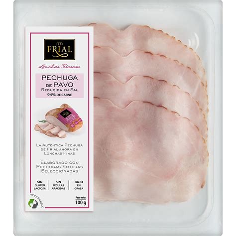 Comprar Pechuga De Pavo Reducida En Sal En Lonchas Finas Sin Gluten Sin