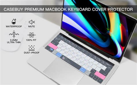 Casebuy Macbook Pro 13 Inch Keyboard Cover Shortcuts For