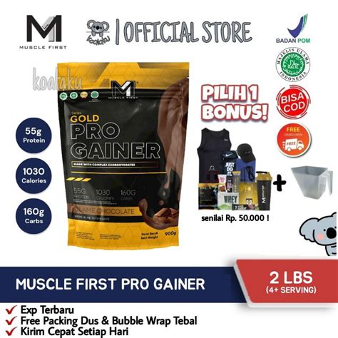 Jual M Muscle First Gold Pro Mass Gainer Lbs Lbs Gr Susu